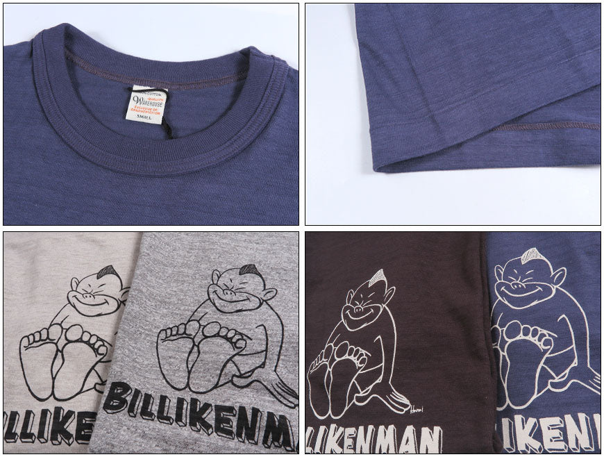 ウェアハウス WAREHOUSE 半袖 Tシャツ Yusuke Hanai × WAREHOUSE Co. Lot 4601 THE STANDING BILLIKENMAN YHWH4601-TheSta【2026年秋冬新作】