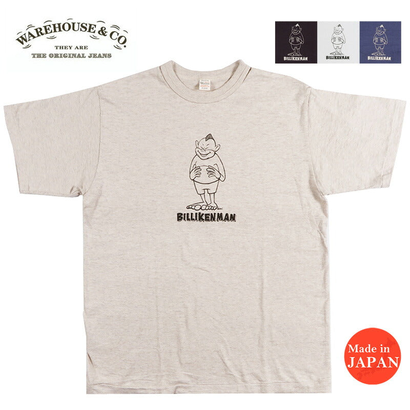 ウェアハウス WAREHOUSE 半袖 Tシャツ Yusuke Hanai × WAREHOUSE Co. Lot 4601 THE STANDING BILLIKENMAN YHWH4601-TheSta【2026年秋冬新作】