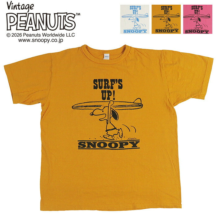 ウェアハウス WAREHOUSE 半袖 Tシャツ Lot YP126S-1 SURF’S UP (SNOOPY) Vintage PEANUTS スヌーピー 【2026年秋冬新作】