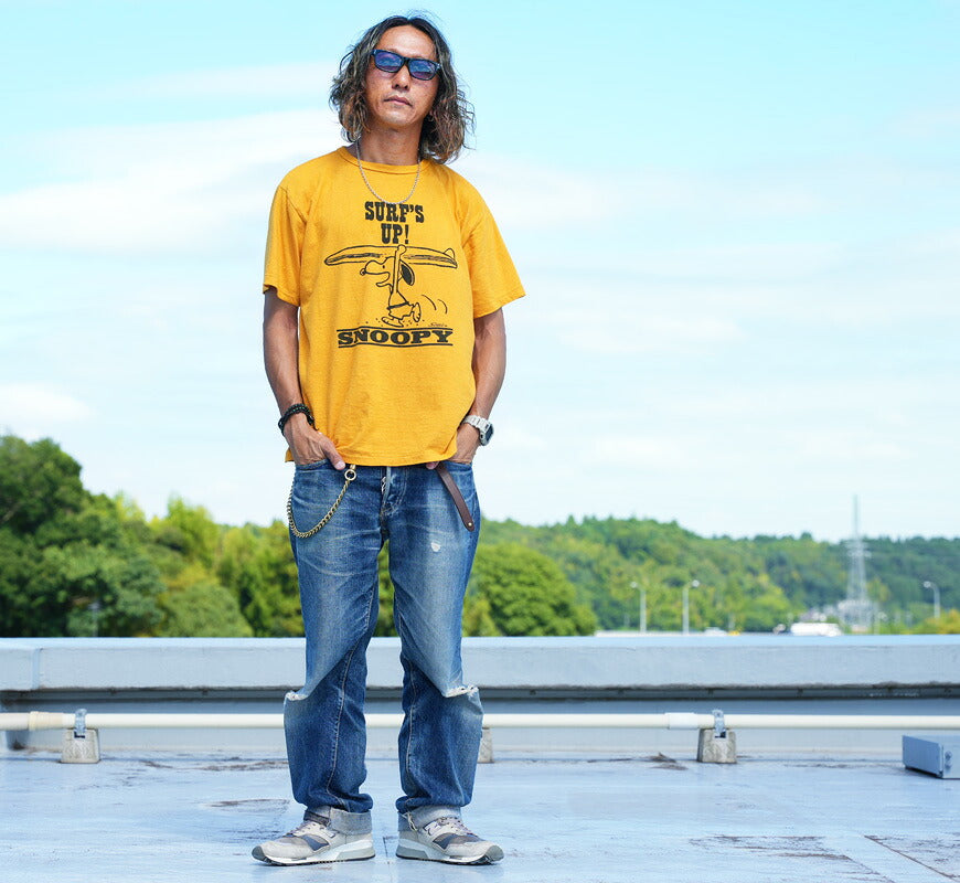 ウェアハウス WAREHOUSE 半袖 Tシャツ Lot YP126S-1 SURF’S UP (SNOOPY) Vintage PEANUTS スヌーピー 【2026年秋冬新作】