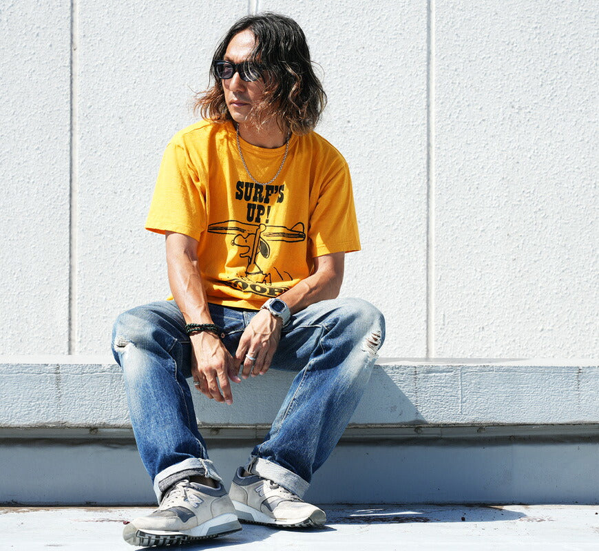 ウェアハウス WAREHOUSE 半袖 Tシャツ Lot YP126S-1 SURF’S UP (SNOOPY) Vintage PEANUTS スヌーピー 【2026年秋冬新作】