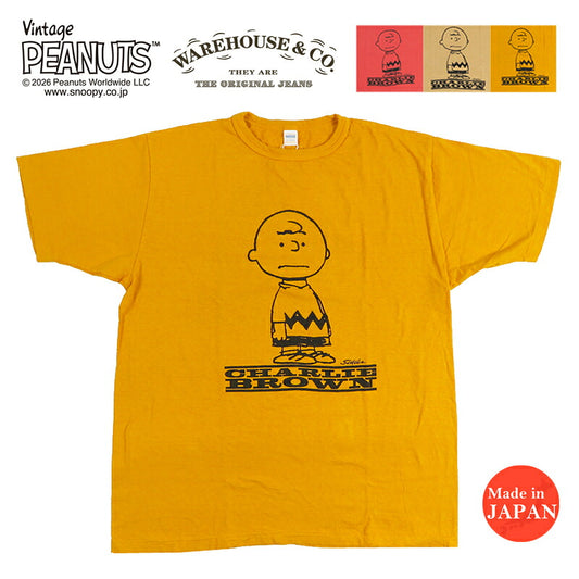 WAREHOUSE Short Sleeve T-Shirt Lot YP126S-2 I NEED ALL THE FRIEND (CHARLIE BROWN) Vintage PEANUTS Snoopy Charlie Brown [2026 Fall/Winter New]
