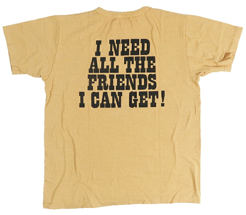 ウェアハウス WAREHOUSE 半袖 Tシャツ Lot YP126S-2 I NEED ALL THE FRIEND  (CHARLIE BROWN)  Vintage PEANUTS スヌーピー チャーリーブラウン 【2026年秋冬新作】